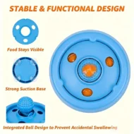 Slow Feeder Licking Bowl with Rolling Ball - Image 3