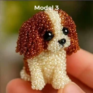 Colorful Beaded 3D Dog Model Kit - Image 3