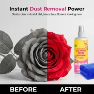 Artificial Flower Cleaning Spray with Towel - Image 3