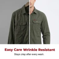 Men's Long Sleeve Cotton Workwear Shirt - Image 6
