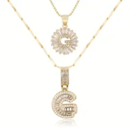 🎁New Year Sale 50% OFF💖2 Pack - Initial Letter Pendant Necklaces - Image 9