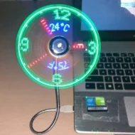 🔥Hot Sale，Buy 2 GET 1🔥USB Fan with LED Clock Lighting - Image 2