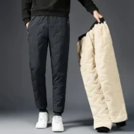 Unisex Warm-Lined Jogging Pants - Image 8