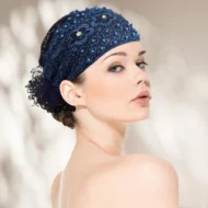 Ladies Floral Lace Headscarf - Image 11