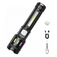 💎 49% OFF! 💎 Multifunctional Zoom LED Flashlight with Power Display – 500m Range, USB-C & 4 Lighting Modes - Image 9
