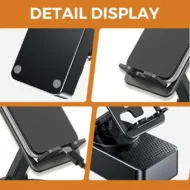 📱3-in-1 phone holder with Bluetooth speaker and power bank - Image 3