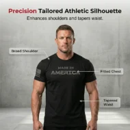 Men's Athletic Fit Crew Neck Tee - Image 3