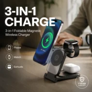 3-in-1 Foldable Magnetic Wireless Charger