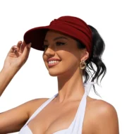 Women's UPF 50+ UV Protection Sun Visor Hat - Image 20