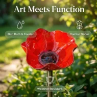 💖🎁2026 Mother's Day Gifts 50% Off--🎁Handmade Metal Flower Garden Stake🐦 - Image 3