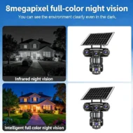 6K 9MP Outdoor Wi-Fi Security Camera | 10x Zoom, 3 Lenses, 360° PTZ | IP66 Waterproof, Color Night Vision, Two-Way Audio, Motion Tracking - Image 4