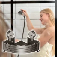 ⏳Limited-time 50% off⏰Wall Mounted Bathroom Organizer with Suction Cup