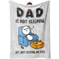 🎉 Father’s Day Special Deal: ONLY ￡7.99!!🎁“Dad’s Not Sleeping… Just Resting His Eyes” Blanket 🛋️💤Soft Plush Throw Blanket for Dad – The Perfect Gift from Kids ❤️❤️ - Image 7