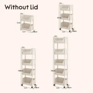 Multi-Tier Rolling Storage Cart for Narrow Spaces - Image 13