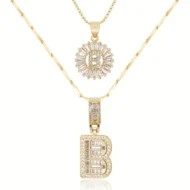 🎁New Year Sale 50% OFF💖2 Pack - Initial Letter Pendant Necklaces - Image 26