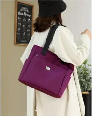 Large Capacity Waterproof Multi Pocket Nylon Shoulder Bag - Image 8