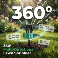 360° Coverage Precision Garden Irrigation Sprinkler