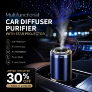 Multifunctional Car Diffuser Purifier with Star Projector - Image 7
