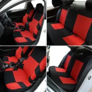 Car Seat Cover Set with Tire Tread Pattern - Image 4