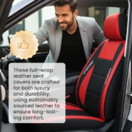 All-Season Full-Coverage Leather Car Seat Cover - Image 4