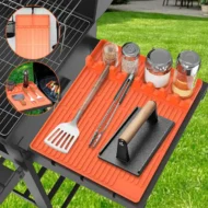 🌞Summer Sale 50% OFF🔥Silicone Grill Tools Mat with Drip Pad - Image 3