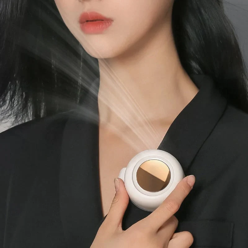 🥳2026 HOT SALE🥳💞50K+ SOLD!💨 50% OFF! Whirlwind Clip Waist Neck Fan – 2-in-1: clip on waist or wear as necklace. Long 23hr runtime, quiet & powerful (5100rpm). Stay cool hands-free! 🌀🌿