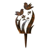 Rustic Bird & Flower Metal Garden Stake - Image 9