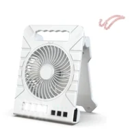 Dual-Power Outdoor Fan with Solar Panel and Light - Image 11