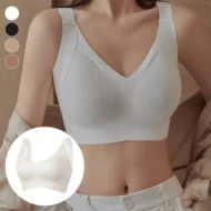 🎁Buy 1 Get 3 Packs💕Women's Ribbed Push Up Adjustable Wireless Bra - Image 10