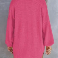 🌸Early Fall Specials 58% OFF🌸Women’s Loose Solid Color Waffle Knit Shirt - Image 3