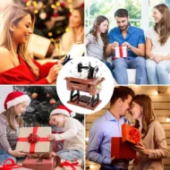 🔥Time Limit Sale 50% OFF - Wood Mini Sewing Machine Music Box - Image 8
