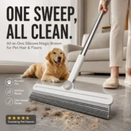 All-in-One Silicone Magic Broom for Pet Hair & Floors - Image 10
