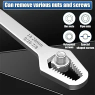 Multi-Function Self-Adjusting Dual Head Wrench