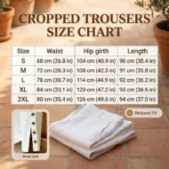 Summer Breathable Cropped Trousers with Pockets - Image 2