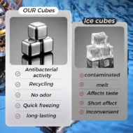 🧊 Stainless Steel Ice Cubes – Food Grade 304 Steel, Fast Cooling 🍸 - Image 4