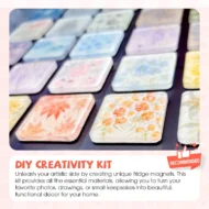 Clear Acrylic DIY Fridge Magnet Kit - Image 9
