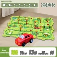 🎁Hot Sale 49% Off🔥Children's Educational Puzzle Track Car Play Set🚗 - Image 15