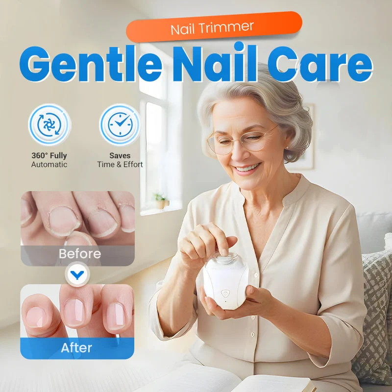 👶💅 360° rotary nail trimmer – LED light, quiet, safe for babies & adults!