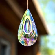 120 mm AB-colored hanging crystal prism suncatcher - Image 6