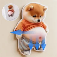 💞50K+ SOLD! 🔥🔥50% OFF!🎁🎁3D Cute Shiba Inu Self-Adhesive Door Stopper & Stress Ball - Image 15