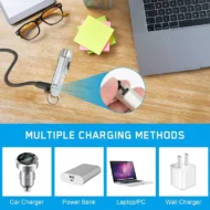 Rechargeable Mini Powerful Keychain Flashlight - Image 12