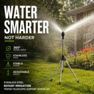 🎁 Hot Sale 49% OFF 🔥Stainless Steel Rotary Irrigation Tripod Telescopic Support Sprinkler