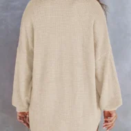 🌸Early Fall Specials 58% OFF🌸Women’s Loose Solid Color Waffle Knit Shirt - Image 7