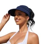 Women's UPF 50+ UV Protection Sun Visor Hat - Image 21