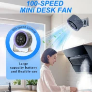 🥳SUMMER HOT SALE 🔥Mini Desk Fan with Digital Display - Image 3