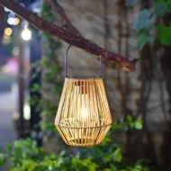 Solar Powered Rattan Lantern Light - Image 5