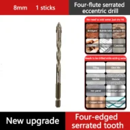 🏆Flash Sale⚡ 50K+ SOLD! 💥High-Strength 4-Flute Serrated Eccentric Drill Bit Kit - Image 22