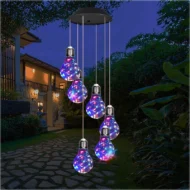 🌠50% OFF💡Outdoor Colorful LED Solar-Powered Light Bulb Wind Chimes - Image 5