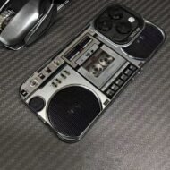 Retro Boombox Cassette Player Phone Case - Image 3