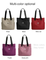 Large Capacity Waterproof Multi Pocket Nylon Shoulder Bag - Image 4